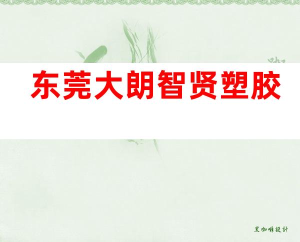 东莞大朗智贤塑胶
